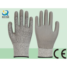 Защитная перчатка с защитой от порезов с покрытием PU Уровень 3